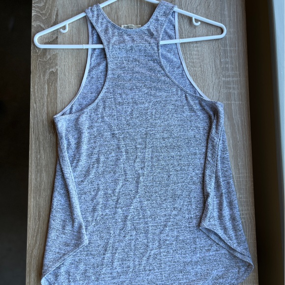 Aritzia Wilfred Free Burnette Trapeze High Neck Tank Top Grey Heather Small - Picture 2 of 2